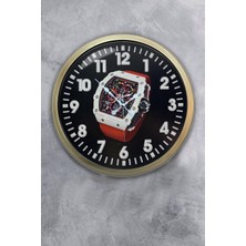 Kasva Concept Hediyelik 40 cm Eskitme Metal Tarz Duvar Saati