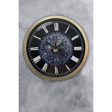 Kasva Concept 40 cm Eskitme Metal Tüy Duvar Saati