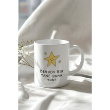 Mizahi Motivasyon Tasarımlı 330ML Baskılı Beyaz Seramik Kupa Bardak