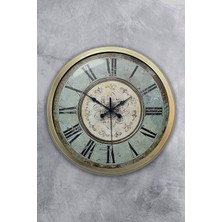 Kasva Concept 40 cm Eskitme Metal Dekoratif Duvar Saati