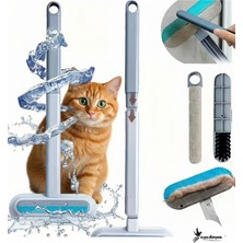 Eşya Dünyası Pratik Evcil Hayvan Tüy Toplayıcı - Kendi Kendini Temizleyen Hazneli, Çift Taraflı Koltuk ve Halı Tüy Temizleme Aparatı