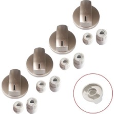 Akat Grundig Ile Uyumlu Düğme 4 Lü Takımı Ankastre Set Üstü Ocak Düğmesi