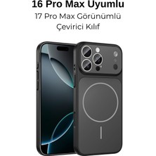Dexmon Iphone 16 Pro Max Uyumlu 17 Pro Max Görünümlü Çevirici 3D Kamera Korumalı Magsafe Özellikli Kılıf