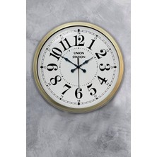 Kasva Concept Hediyelik 40 cm Eskitme Metal Klasik Duvar Saati