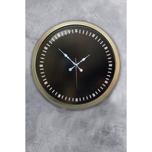 Kasva Concept 40 cm Eskitme Metal Sayısız Duvar Saati