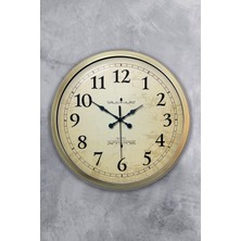 Kasva Concept Hediyelik 40 cm Eskitme Metal Klasik Duvar Saati