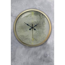 Kasva Concept Hediyelik 40 cm Eskitme Metal Sanatsal Duvar Saati