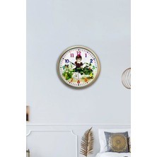 Kasva Concept 40 cm Eskitme Metal Çocuk Duvar Saati