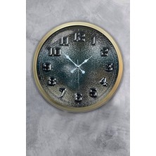 Kasva Concept 40 cm Eskitme Metal Cam Hediyelik Duvar Saati