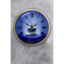 Kasva Concept Hediyelik 40 cm Eskitme Metal Mutfak Duvar Saati