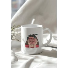 Motivasyon Söz Tasarımlı 330ML Baskılı Beyaz Seramik Kupa Bardak