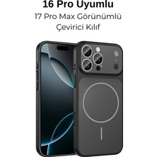 Dexmon Iphone 16 Pro Uyumlu 17 Pro Max Görünümlü Çevirici 3D Kamera Korumalı Magsafe Özellikli Kılıf