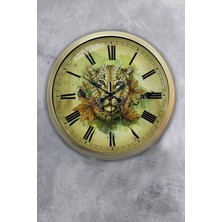 Kasva Concept 40 cm Eskitme Metal Dekoratif Duvar Saati