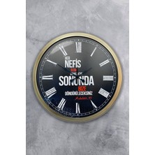 Kasva Concept Hediyelik 40 cm Eskitme Metal Söz Duvar Saati