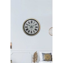 Kasva Concept 40 cm  Eskitme Metal Antique Hediyelik Duvar Saati