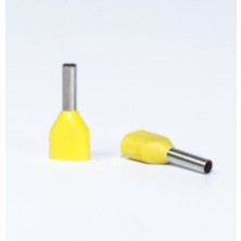 Terminalsan 2x 1,00MM Sarı Çift Girişli Izoleli Yüksük 500 Adet