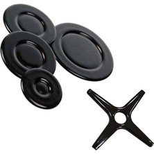 Akat Uğur Ile Uyumlu 1 Li Cezvelik Aparatı Ankastre Set Üstü Ocak 4 Lü Kapak Takımı