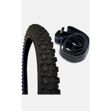 Topuz Motor 20 Jant Bisiklet Dış ve Iç Lastik Seti 20X1.95 ve 20X2.125 Yüksek Performanslı Desenli