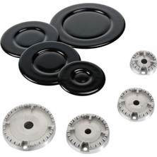 Akat Grundig Ile Uyumlu Set Üstü Ocak Ankastre Bek ve Kapak Takımı 4 Göz Için Tam Set