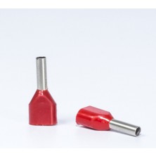 Terminalsan 2x 1,00MM Kırmızı Çift Girişli Izoleli Yüksük 500ADET