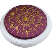 Sarıkhane - Talebe Sarığı-Beyaz Kumaş-Bordo Takke-Düz Sarım-Kuş Gözlü-5metree