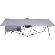 Letto Katlanabilir Kamp Yatağı & Kampet - Orcamp -Cepli - Gri - OUT-2361