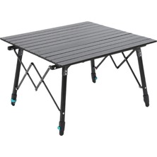Katlanabilir Alüminyum Kamp Masası - Akordion - Madfox Skylite - Siyah - 546249