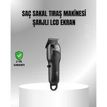 7000 Rpm Güçlü Motorlu LCD Göstergeli Şarjlı Tıraş Makinesi