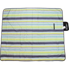 Piknik Kamp Örtüsü - Su Geçirmez - Madfox Skyloft - Blue Stripe - 546254