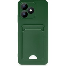 Eco Port Realme Note 50 4g Kılıf Kelvin Kartvizitli Silikon - Koyu Yeşil