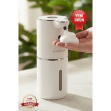 Evo House Otomatik Sensörlü Köpük Sıvı Sabunluk - Şarjlı- Dijital LED Ekran - Duvara Monte - P18 Model