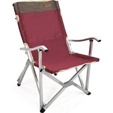 Katlanır Kamp Piknik Sandalyesi - Madfox Dachuan - Bordo - 547281 - Taşıma Çantalı
