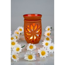 Practika Lotus Çiçeği  El Yapımı Çömlek Buhurdanlık Tütsülük