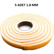 Practika 5 Adet Kapı Pencere Isı Yalıtım Süngeri Yapışkanlı Pencere Rüzgar Bandı 18MM x 2,5 mt