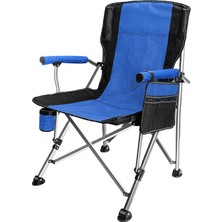 Katlanır Kamp Piknik Sandalyesi - Madfox Roxy - Mavi/siyah - 546245  - Taşıma Çantalı