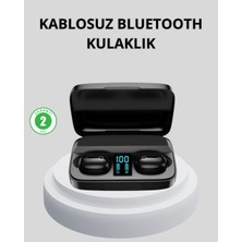 Tws Bluetooth Kulaklık 1800MAH Şarj Kutulu Dijital Ekranlı