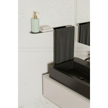 Grandmix Metal Havlu Askılı Banyo ve Mutfak Rafı 60 cm Dekoratif Düzenleyici