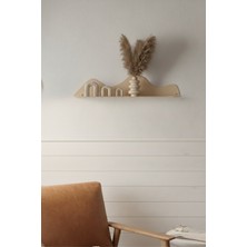 Grandmix Bohem Tarz Metal Raf Antre ve Salon Için Dekoratif Duvar Standı