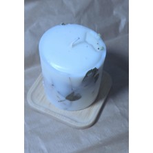 Kurutulmuş Yapraklı Dark Amber Kokulu Botanik Tünel Mum