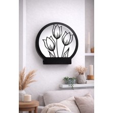Printanomi Lale Temalı LED Işıklı Dekoratif Tablo