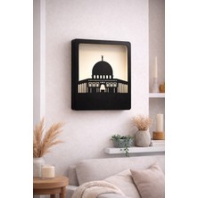 Printanomi Mescid-I Aksa LED Işıklı Dekoratif Duvar Tablosu