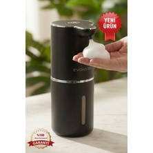 Evo House Otomatik Sensörlü Köpük Sıvı Sabunluk - Şarjlı- Dijital LED Ekran - Duvara Monte - P18 Model