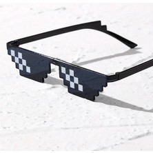 Nexgen Thug Life Trend Güneş Gözlüğü Mozaik Siyah Kedi Gözlükleri RSKDG34-MCHD