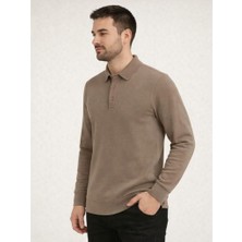 Polo Mirage Polo Yaka ve Düğmeli Tasarıma Sahip Uzun Kollu Kazak