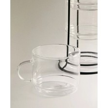 Nexgen Standlı Borosilikat 4'lü Fincan Seti RSKDG34-MCHD