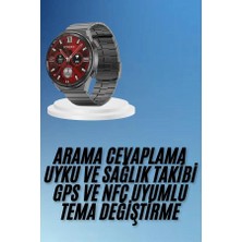 Nexgen Çağrı Cevaplama Sesli Asistan Çoklu Dil Desteği 5.0 Bluetooth Akıllı Saat RSKDG34-MCHD