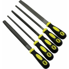 Nexgen 5 Parça  8&amp;#39;&amp;#39; Çelik Eğe Seti Balık Sırtı - Üçgen - Kare - Yuvarlak - Düz Gen�