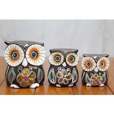 Nexgen Ahşap 3'lü Baykuş Seti Model 1 RSKDG34-MCHD