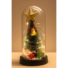 Nexgen Yılbaşı Temalı Işıklı  Dekoratif Cam Fanus ALK5078 RSKDG34-MCHD