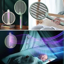 Nexgen Tenis Raketi Tipi Masaüstü Olabilen Gece Lambalı Sinek Kovucu,öldürücü Raket RSKDG34-MCHD